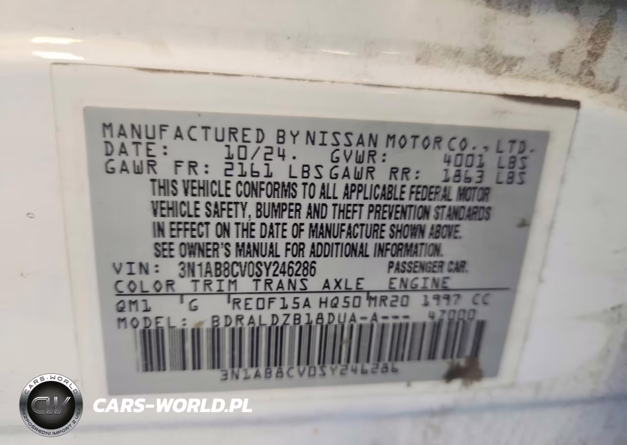 2025 Nissan Sentra Sv VIN:3N1AB8CV0SY246286 - 13