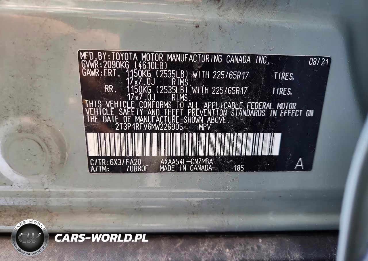 2021 Toyota Rav4 Xle VIN:2T3P1RFV6MW226905 - 14