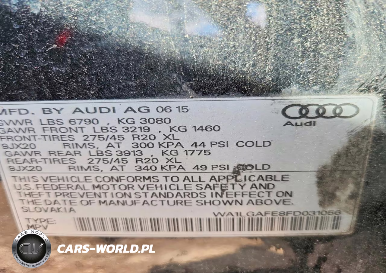 2015 Audi Q7 Premium Plus VIN:WA1LGAFE8FD031056 - 12