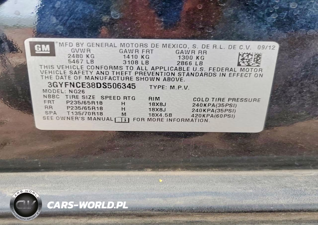 2013 Cadillac Srx Luxury Collection VIN:3GYFNCE38DS506345 - 14