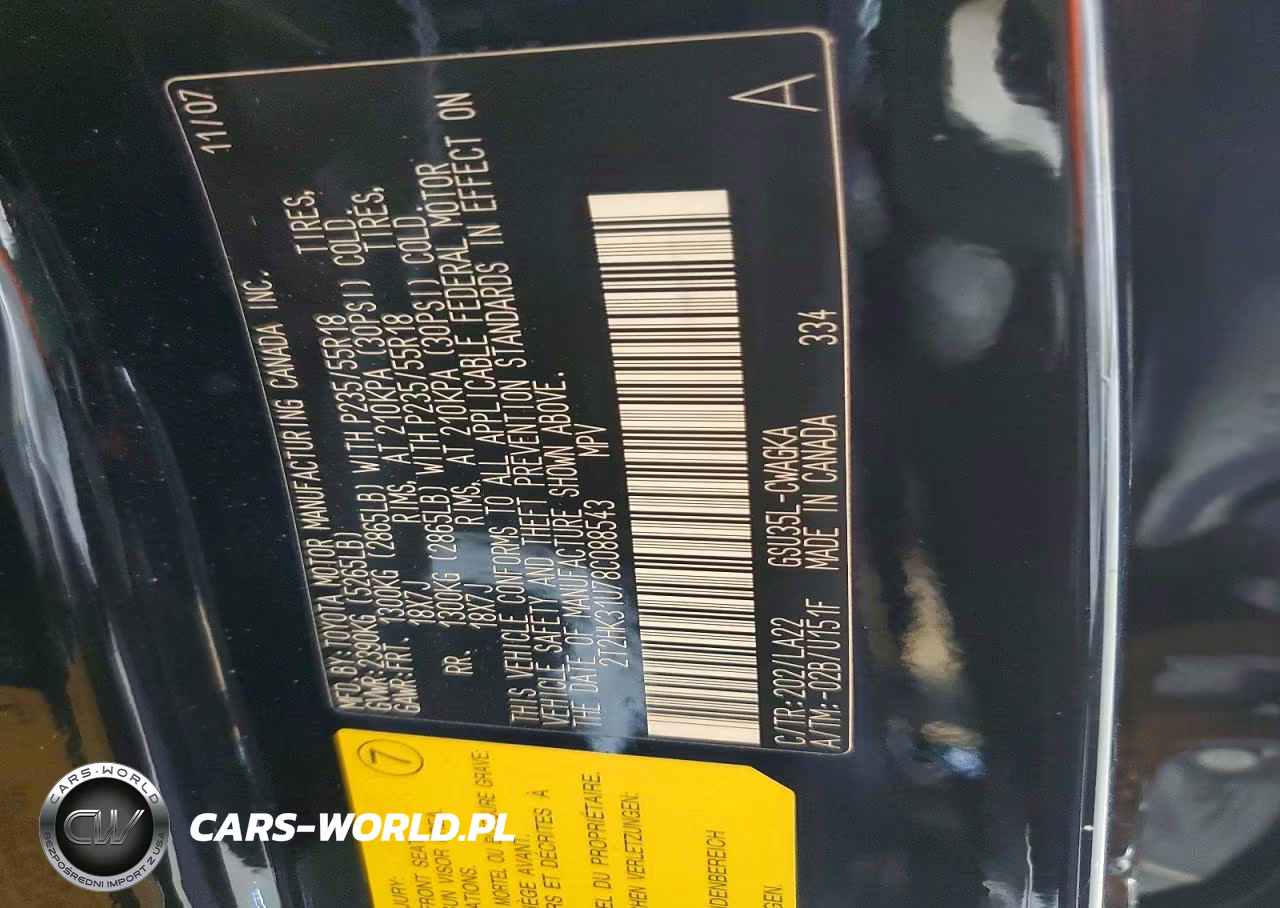 2008 Lexus Rx 350 VIN:2T2HK31U78C088543 - 12