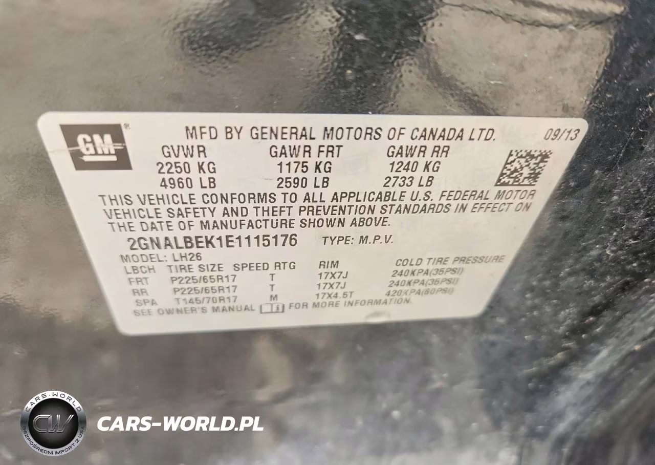 2014 Chevrolet Equinox Lt VIN:2GNALBEK1E1115176 - 12