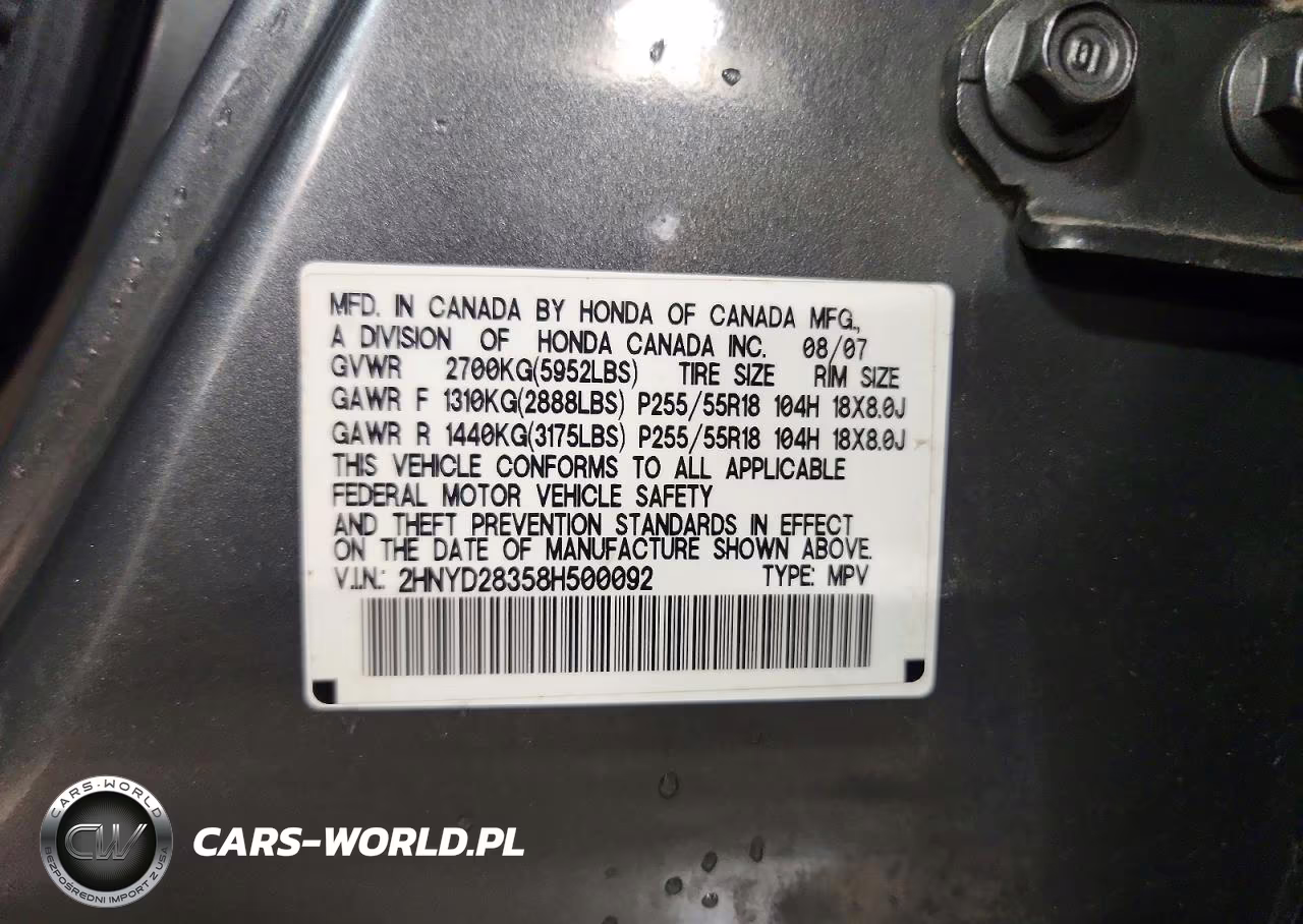2008 Acura Mdx Technology VIN:2HNYD28358H500092 - 12