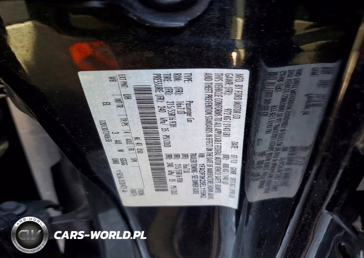 2014 Ford Focus Se VIN:1FADP3K25EL115962 - 12