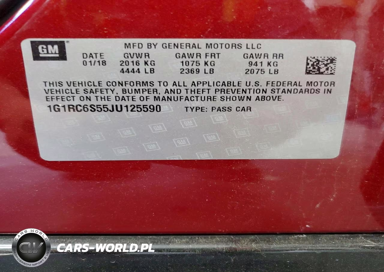 2018 Chevrolet Volt Lt VIN:1G1RC6S55JU125590 - 13