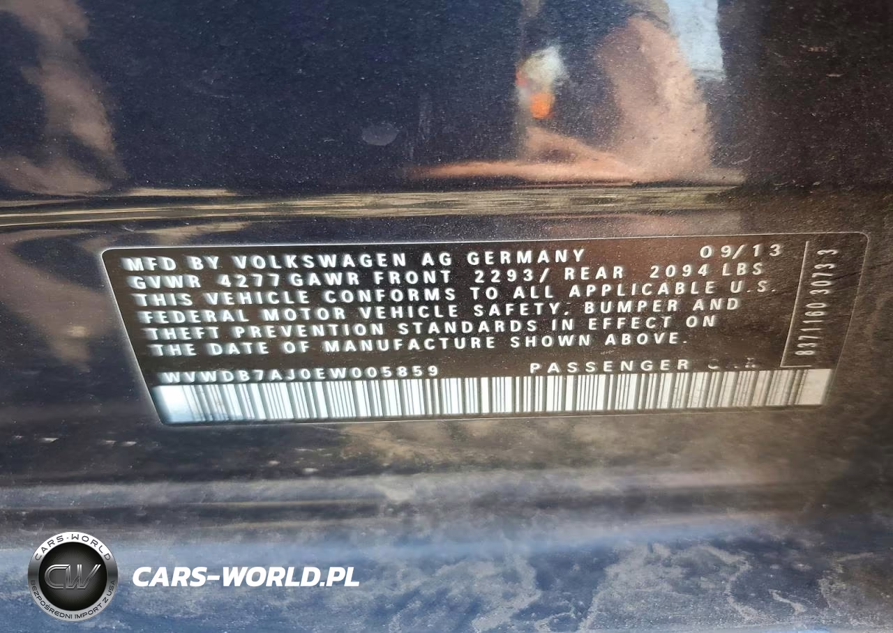 2014 Volkswagen Golf VIN:WVWDB7AJ0EW005859 - 12