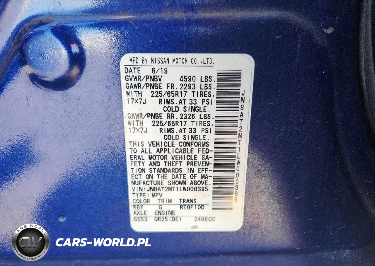 2020 Nissan Rogue Sv VIN:JN8AT2MT1LW000395 - 13
