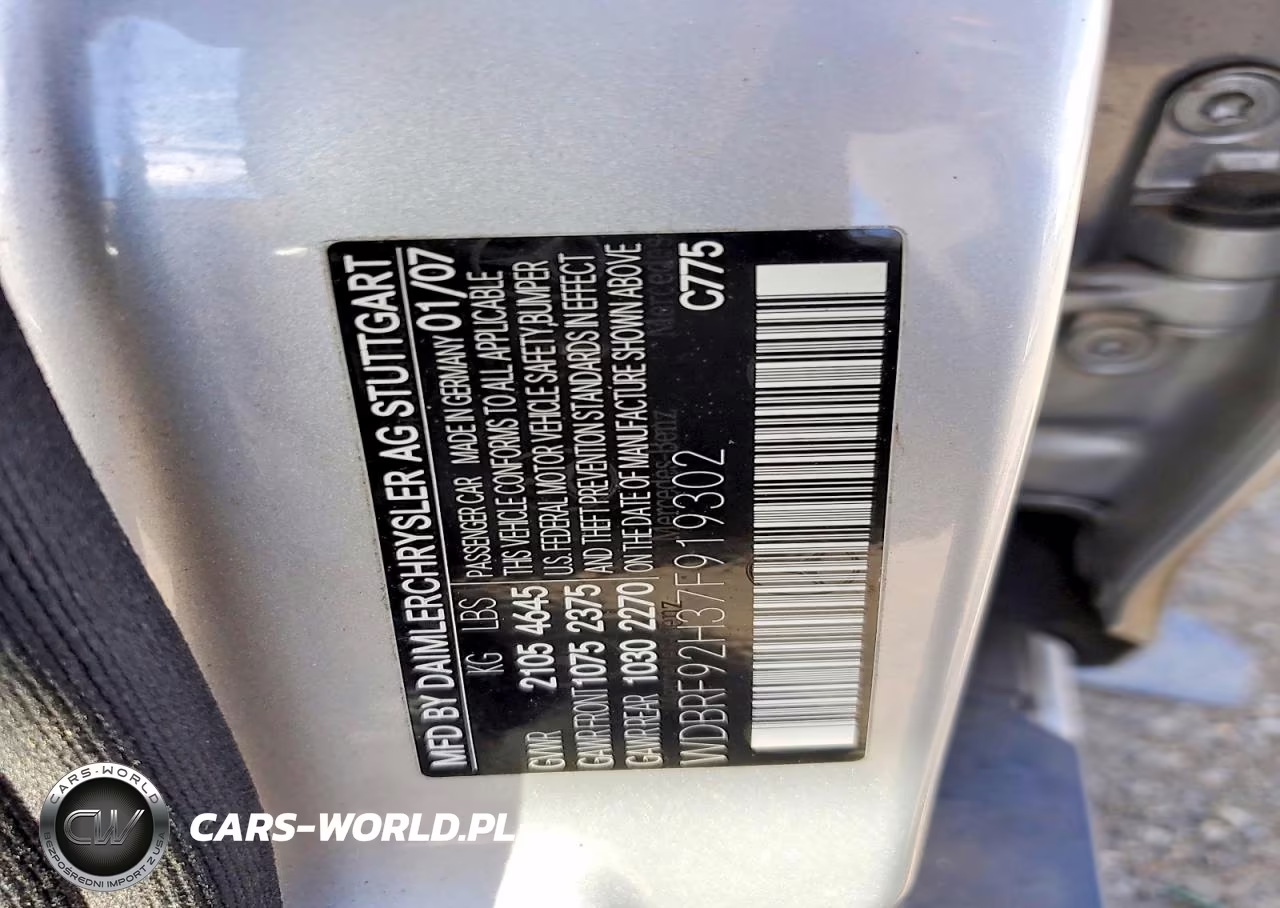 2007 Mercedes-Benz C 280 4Matic VIN:WDBRF92H37F919302 - 12