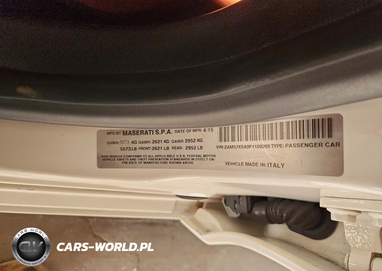 2015 Maserati Ghibli VIN:ZAM57XSA9F1159209 - 12