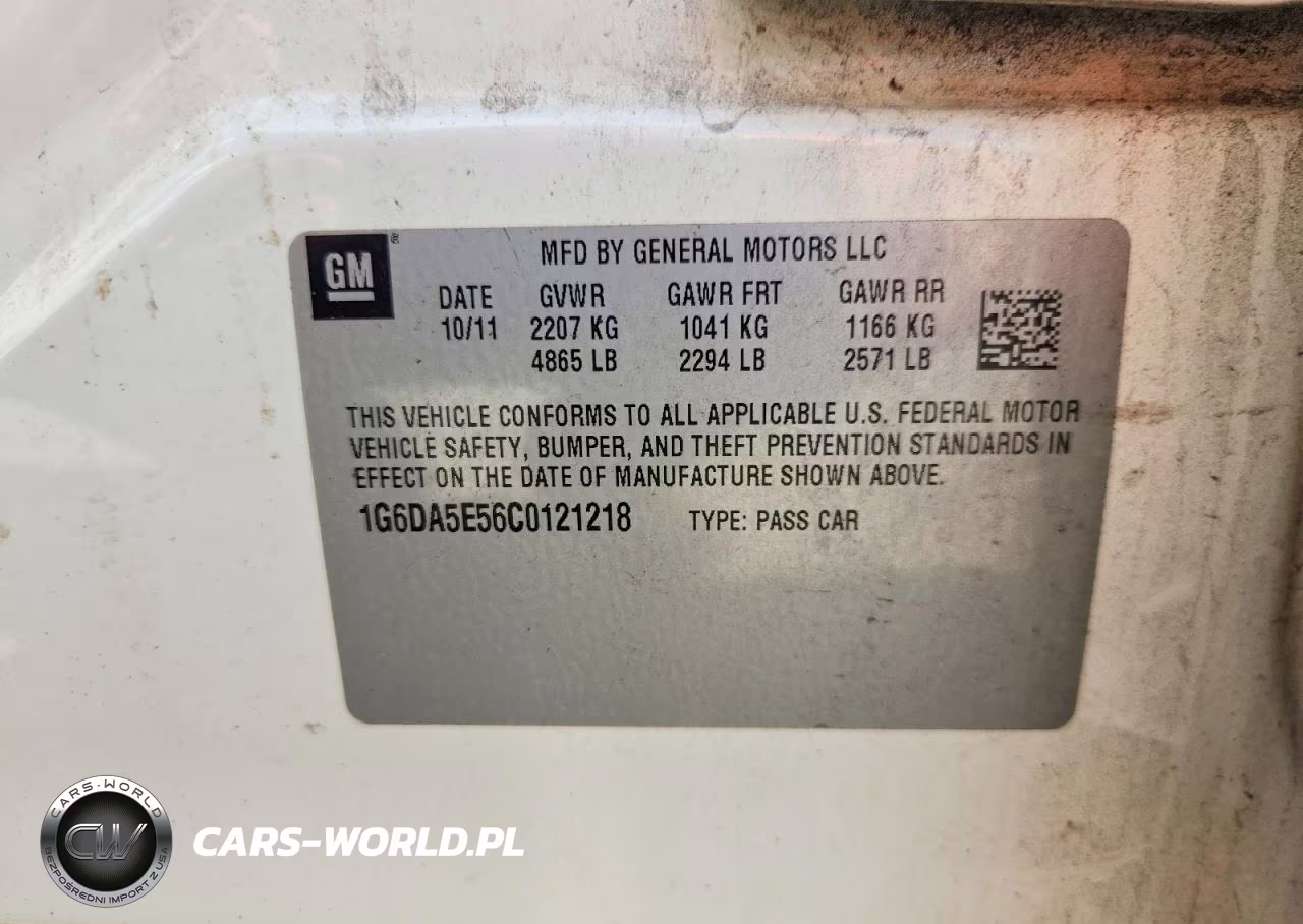 2012 Cadillac Cts VIN:1G6DA5E56C0121218 - 12
