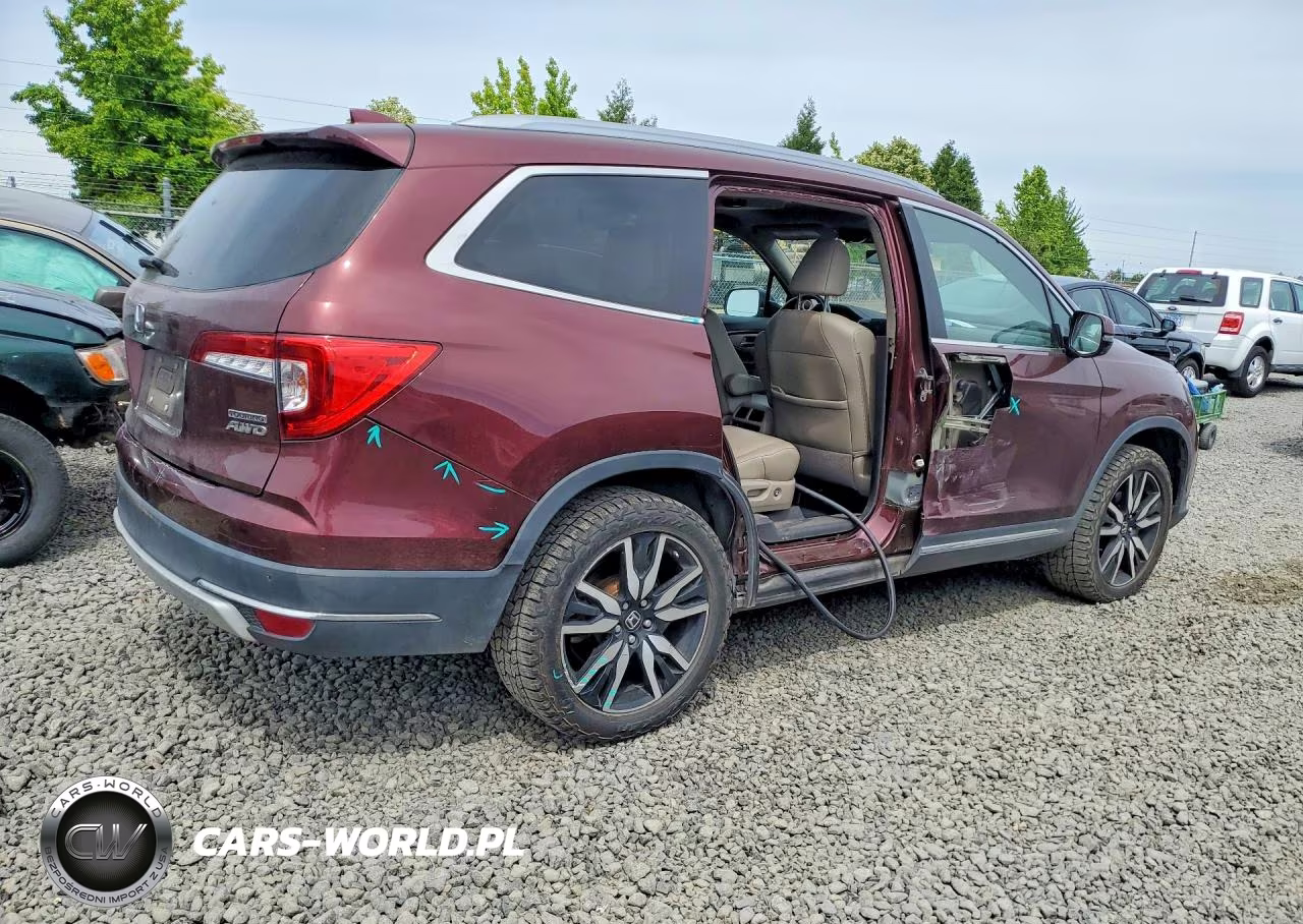 2021 Honda Pilot Touring VIN:5FNYF6H60MB062129 - 3