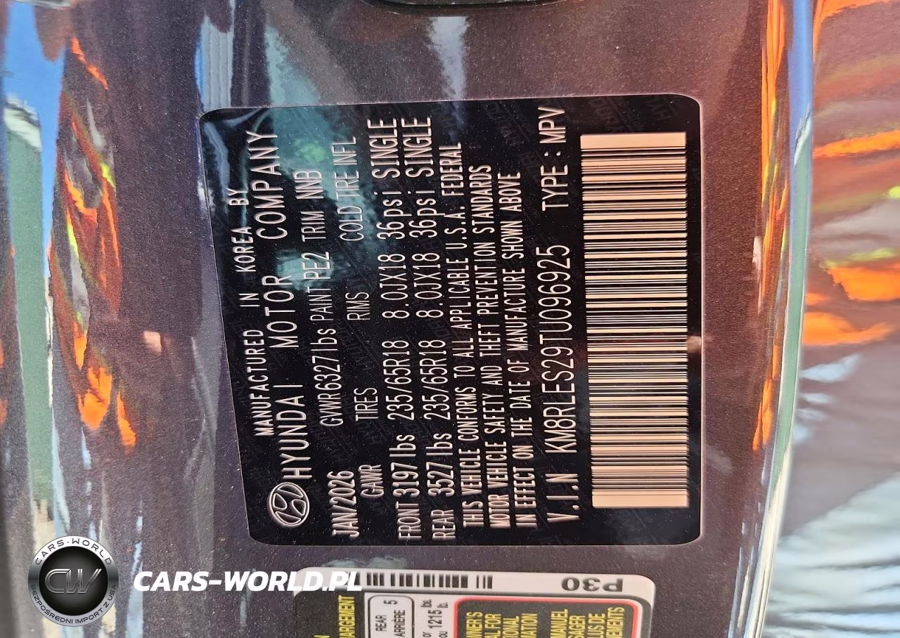 2026 Hyundai Palisade Sel VIN:KM8RLES29TU096925 - 14