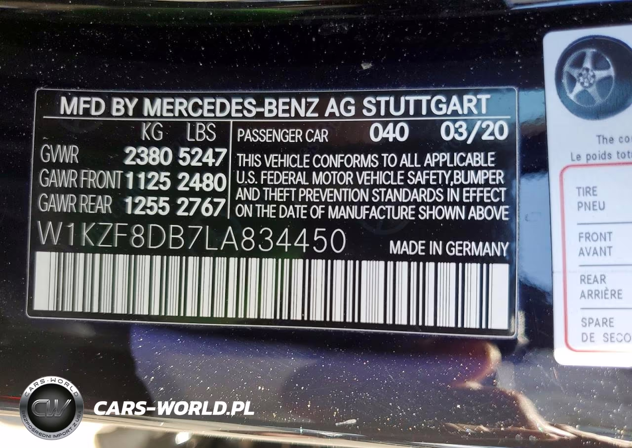 2020 Mercedes-Benz E 350 VIN:W1KZF8DB7LA834450 - 12