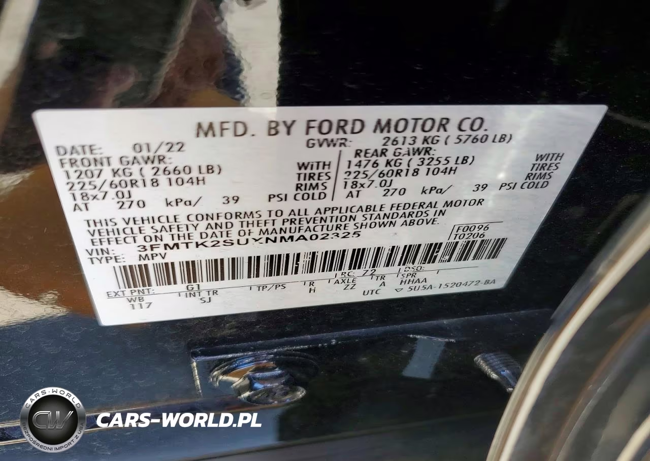 2022 Ford Mustang Mach-E California Route 1 VIN:3FMTK2SUXNMA02325 - 12