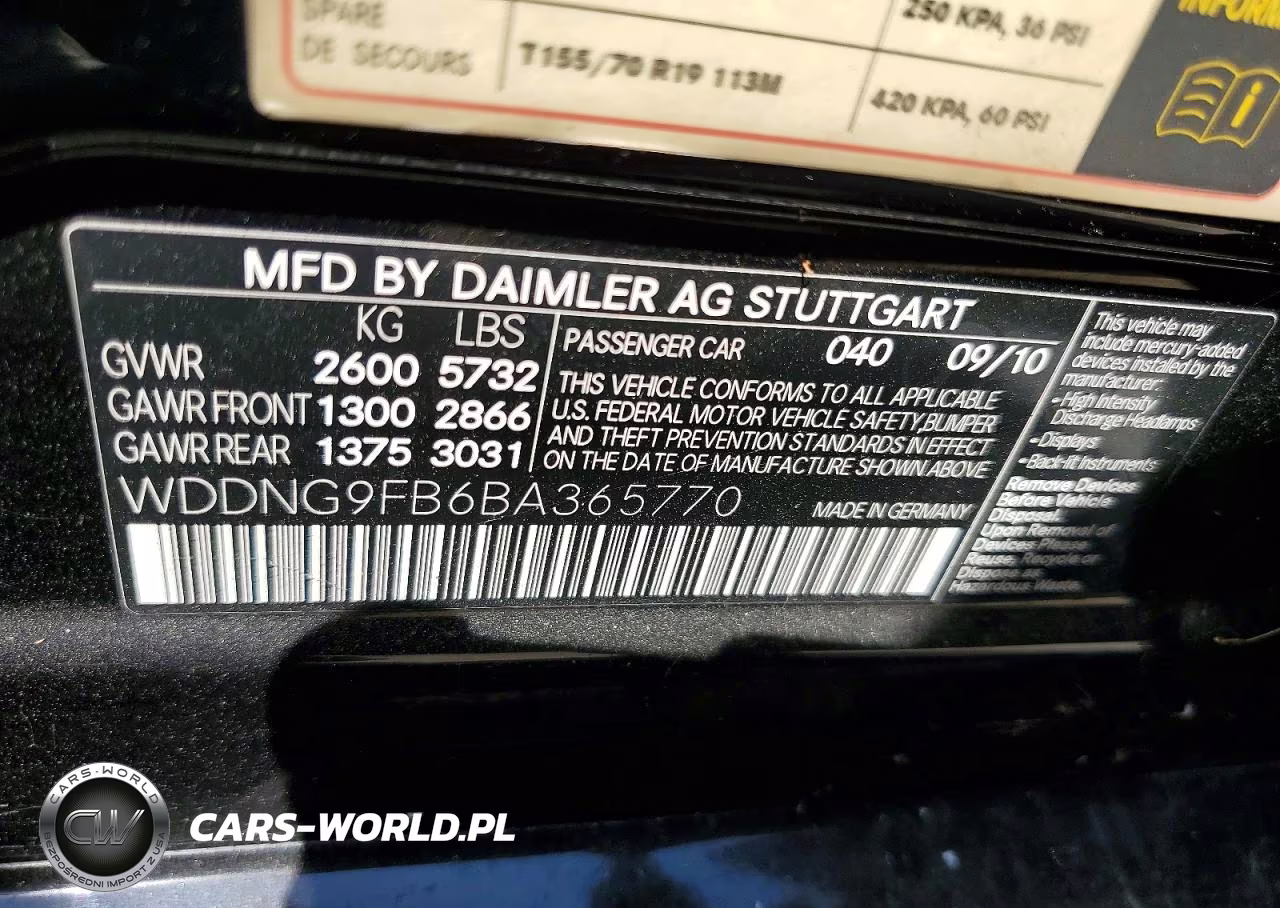 2011 Mercedes-Benz S 400 VIN:WDDNG9FB6BA365770 - 12