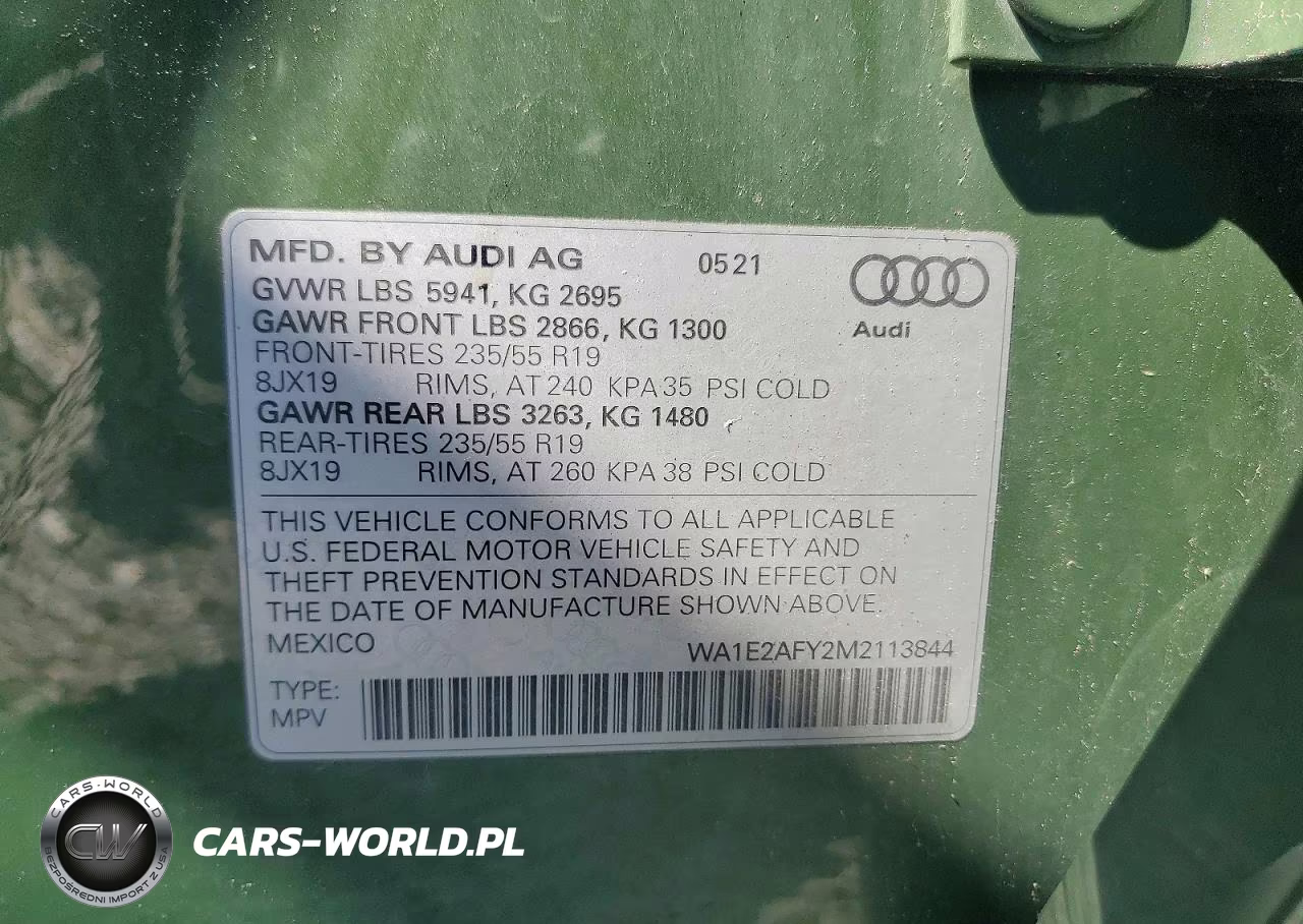 2021 Audi Q5 E Premium Plus VIN:WA1E2AFY2M2113844 - 13