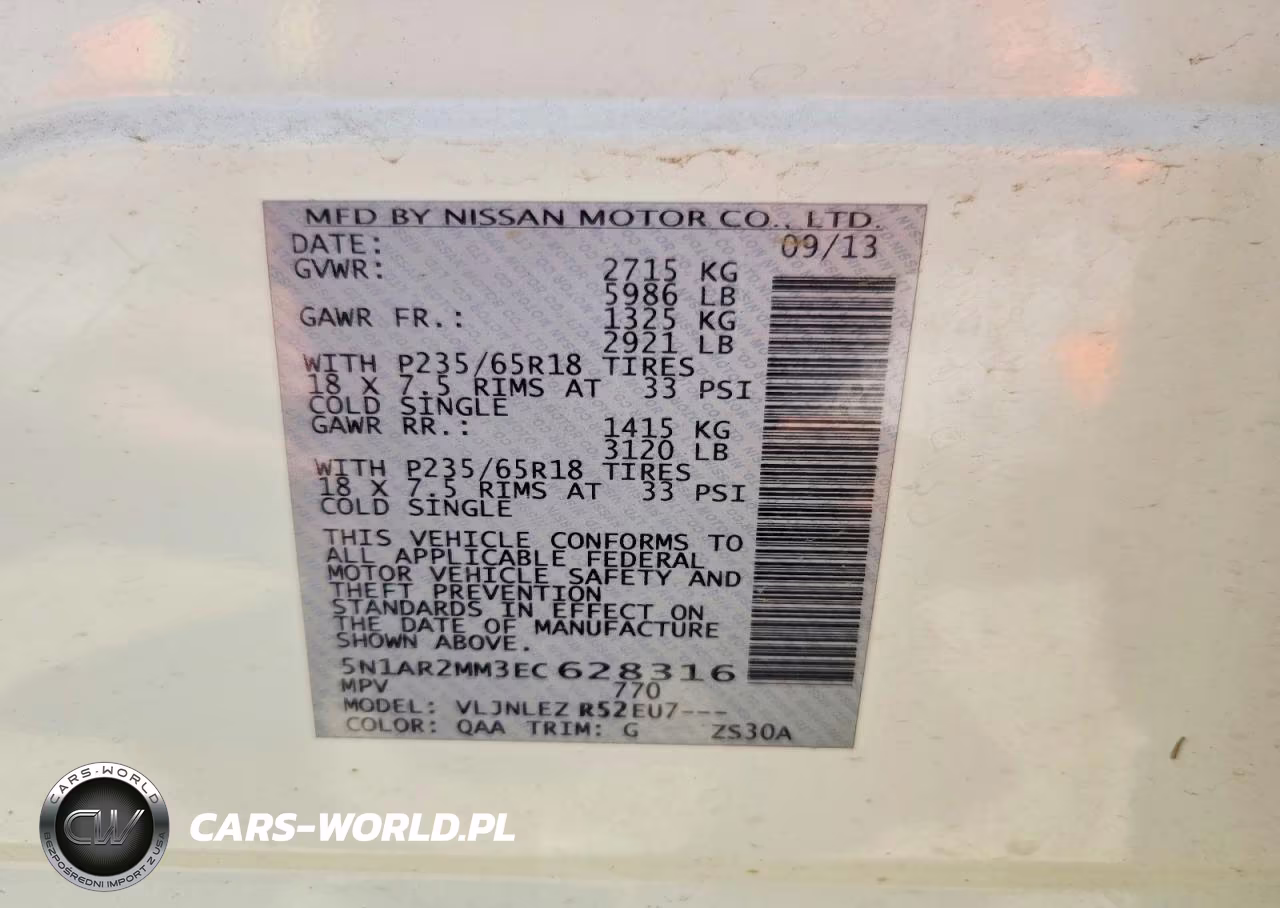 2014 Nissan Pathfinder Sv VIN:5N1AR2MM3EC628316 - 13