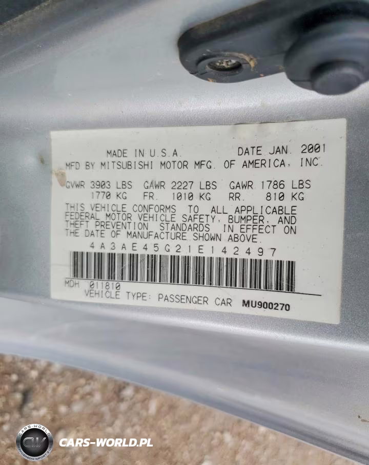 2001 Mitsubishi Eclipse Spyder Gs VIN:4A3AE45G21E142497 - 12