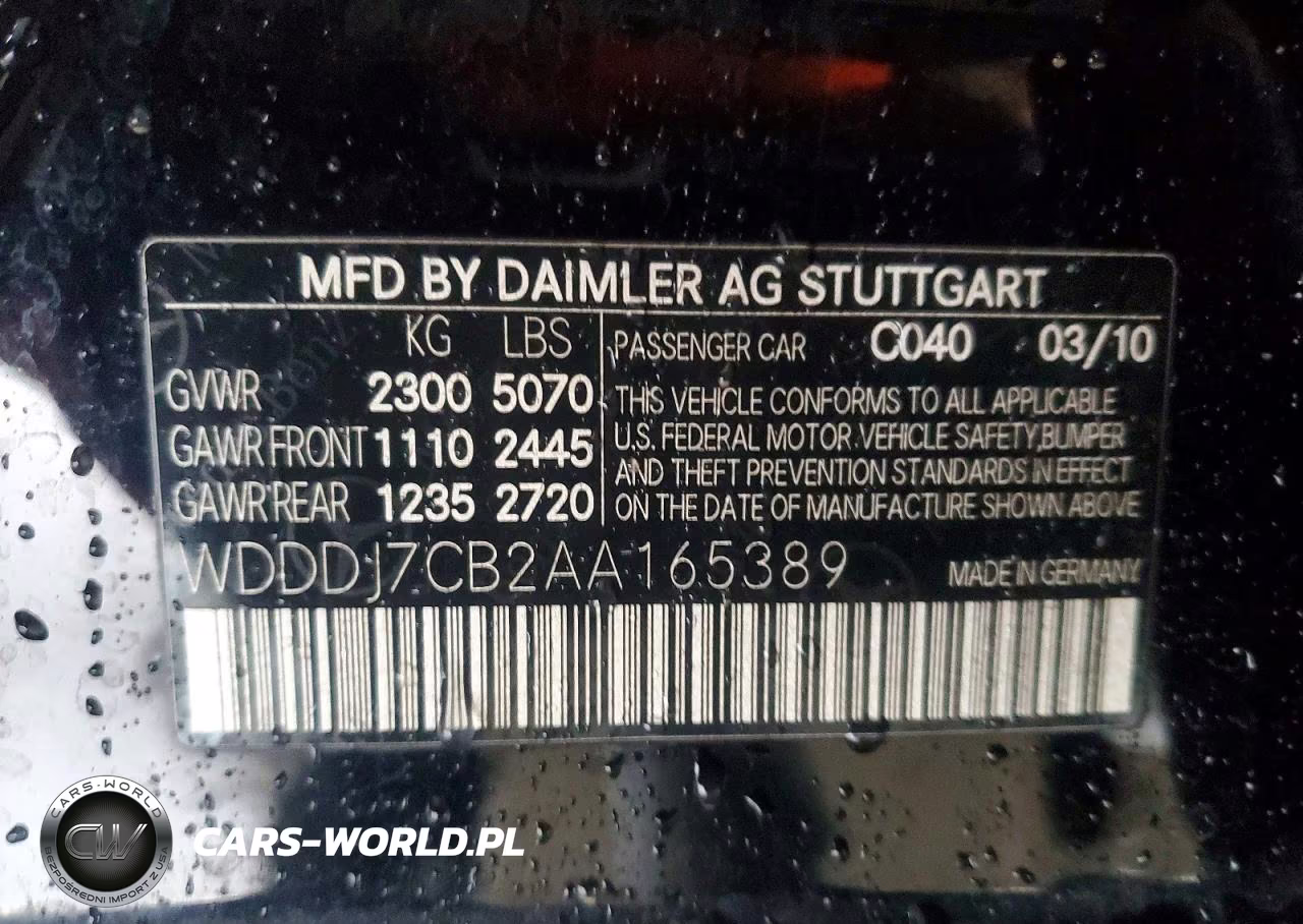 2010 Mercedes-Benz Cls550 VIN:WDDDJ7CB2AA165389 - 13