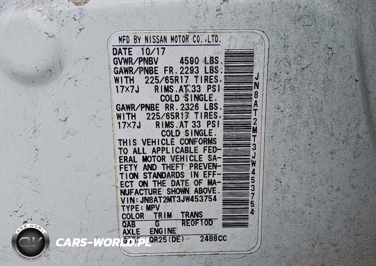 2018 Nissan Rogue Sv VIN:JN8AT2MT3JW453754 - 13
