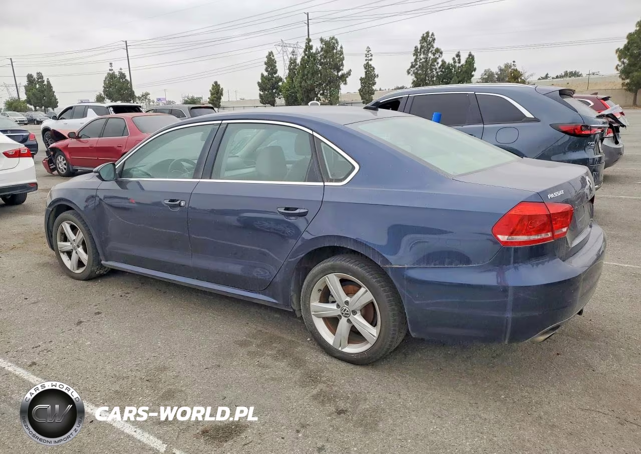 2012 Volkswagen Passat Se VIN:1VWBP7A35CC098500 - 2