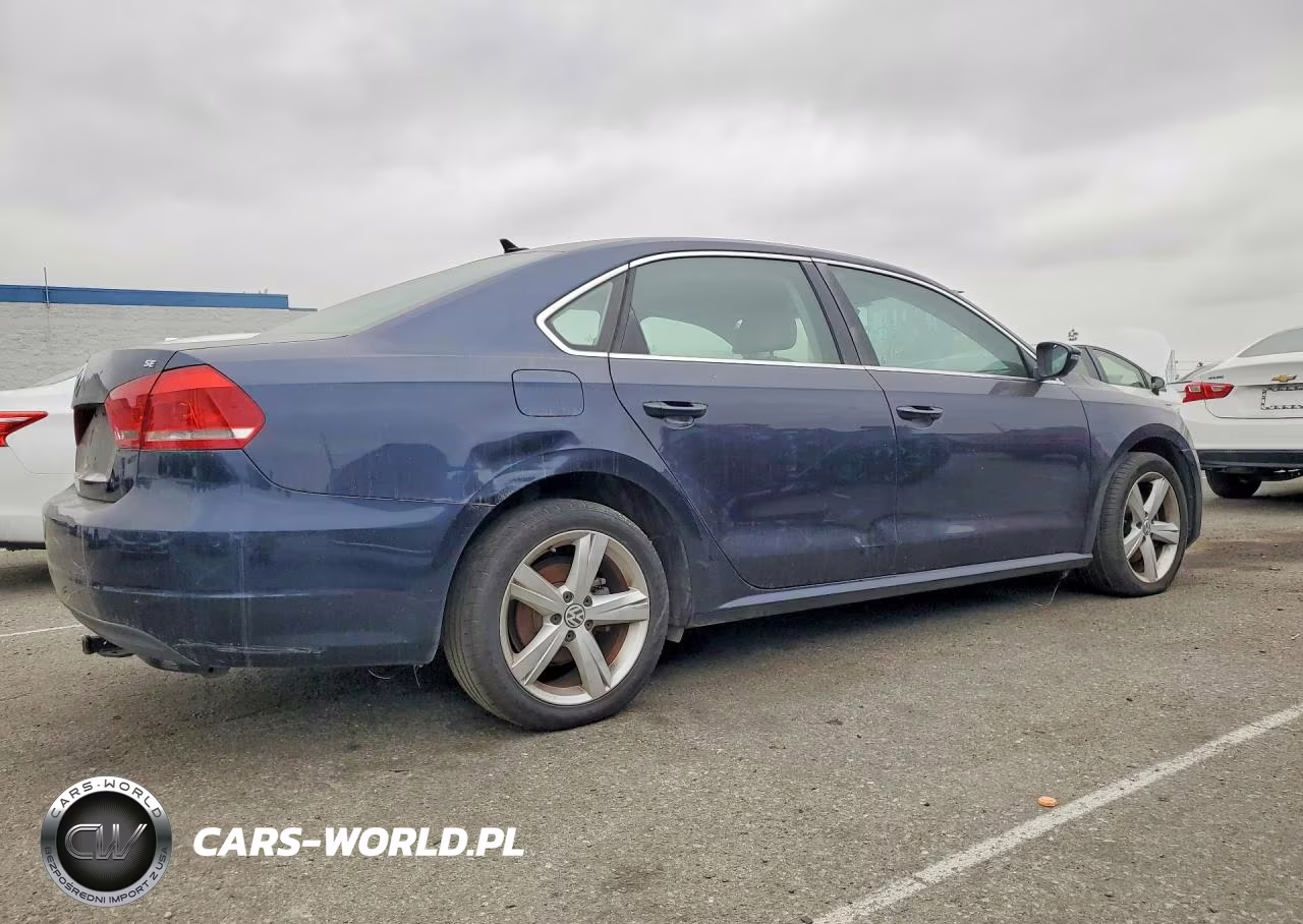 2012 Volkswagen Passat Se VIN:1VWBP7A35CC098500 - 3