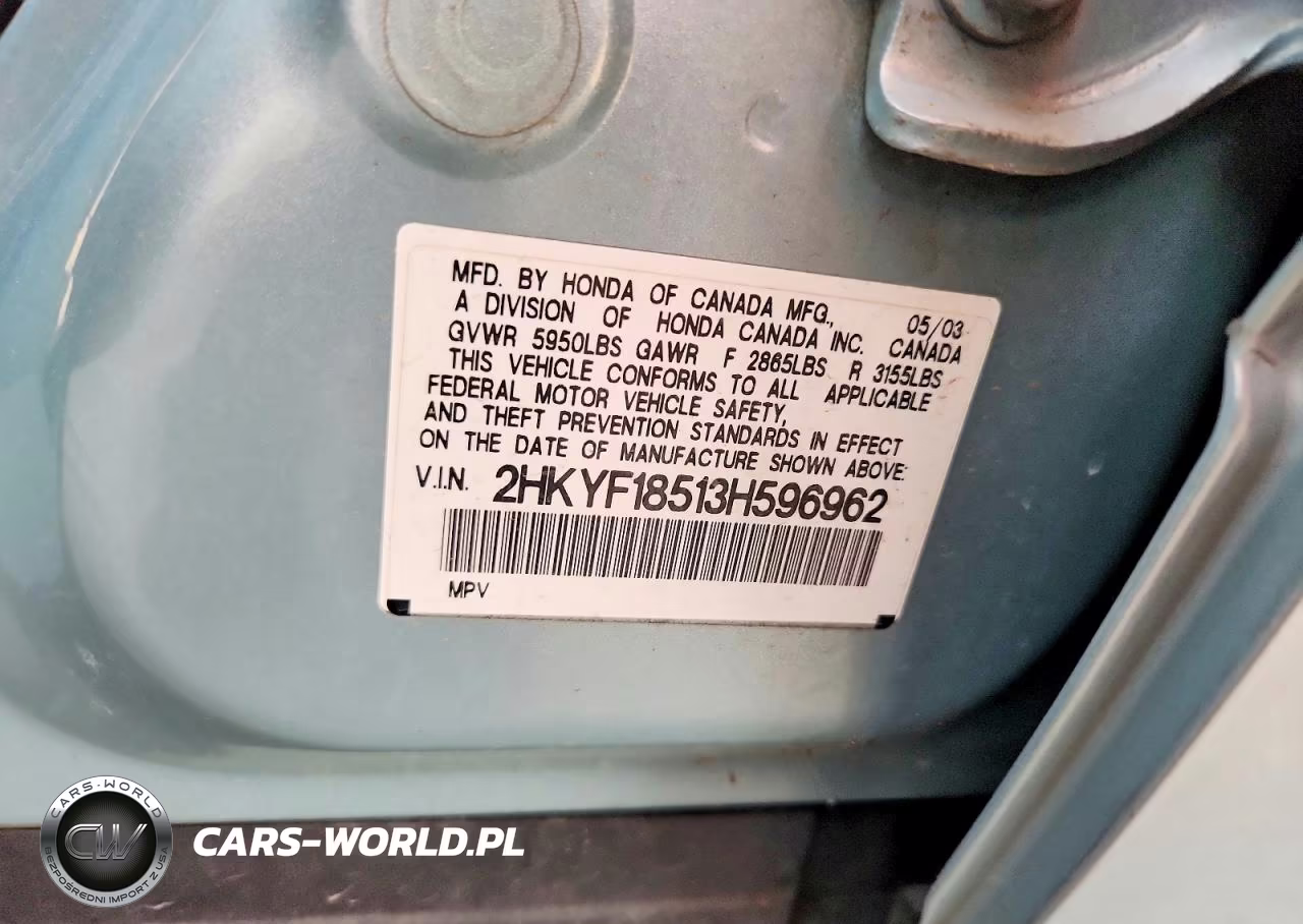 2003 Honda Pilot Exl VIN:2HKYF18513H596962 - 14