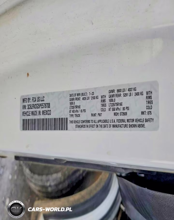 2023 Ram Promaster 2500 High Roof Delivery Van VIN:3C6LRVDG5PE578708 - 14
