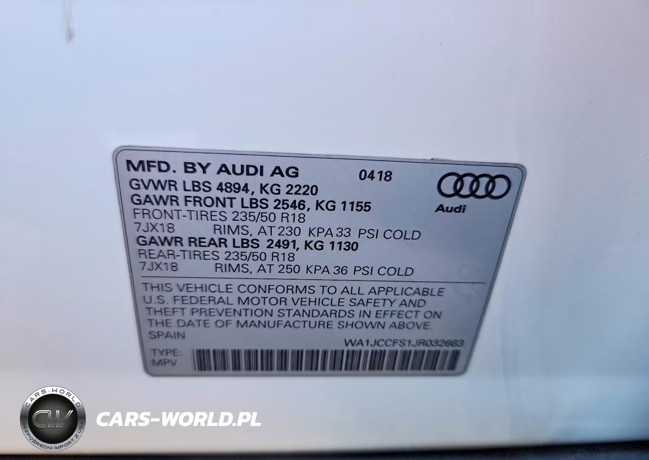 2018 Audi Q3 Premium Plus VIN:WA1JCCFS1JR032663 - 12