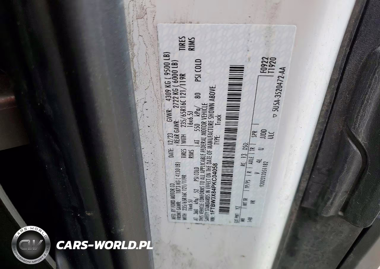 2023 Ford Transit T-350 VIN:1FTBW3X84PKC04058 - 14