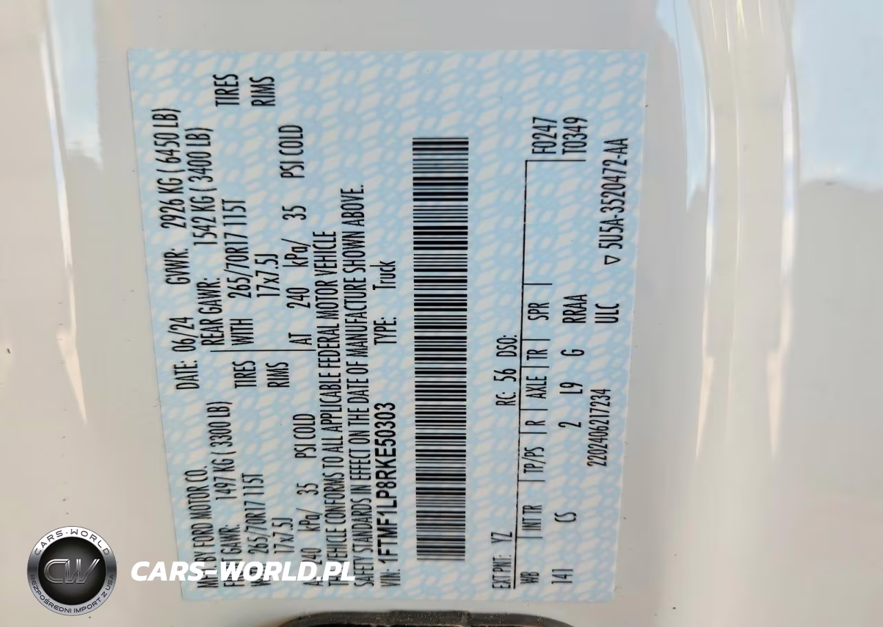 2024 Ford F150 Xl VIN:1FTMF1LP8RKE50303 - 13