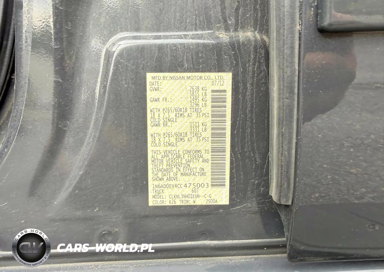 2012 Nissan Frontier S VIN:1N6AD0EV4CC475003 - 10