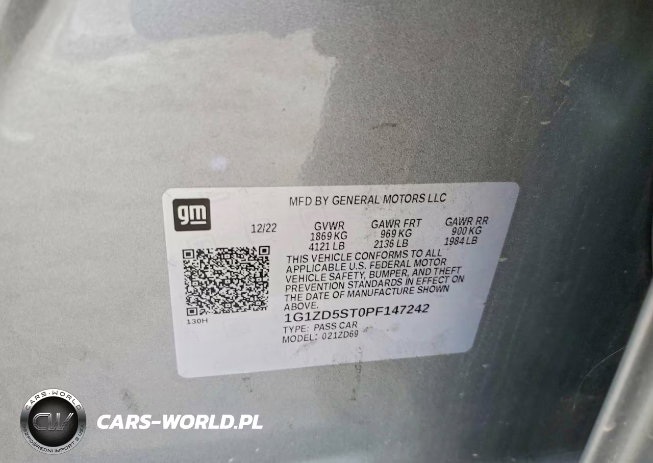 2023 Chevrolet Malibu Lt VIN:1G1ZD5ST0PF147242 - 12