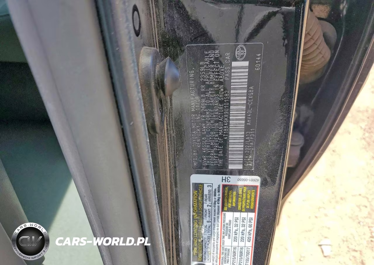 2009 Toyota Camry Hybrid VIN:4T1BB46K89U101582 - 12