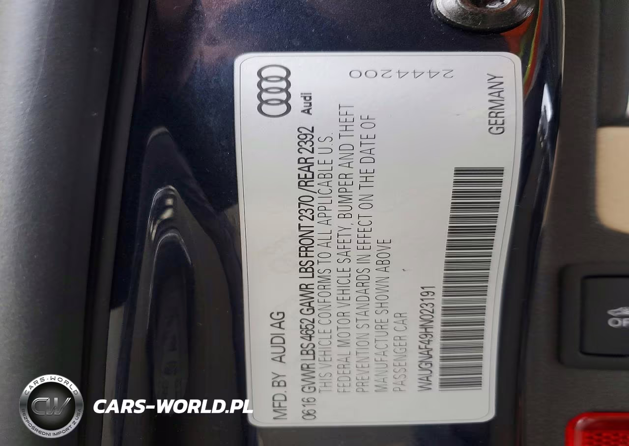 2017 Audi A4 Premium VIN:WAUGNAF49HN023191 - 12