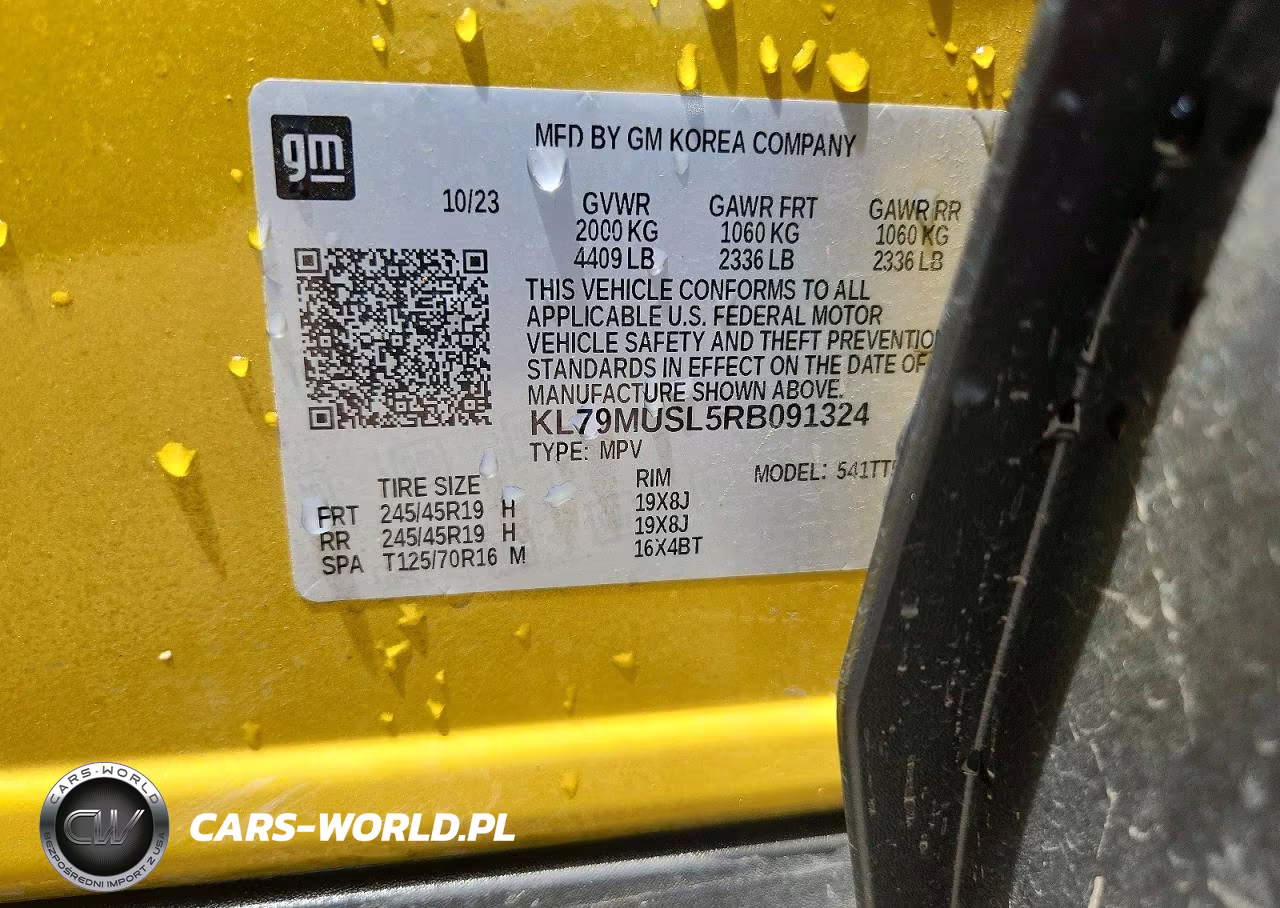 2024 Chevrolet Trailblazer Rs VIN:KL79MUSL5RB091324 - 14