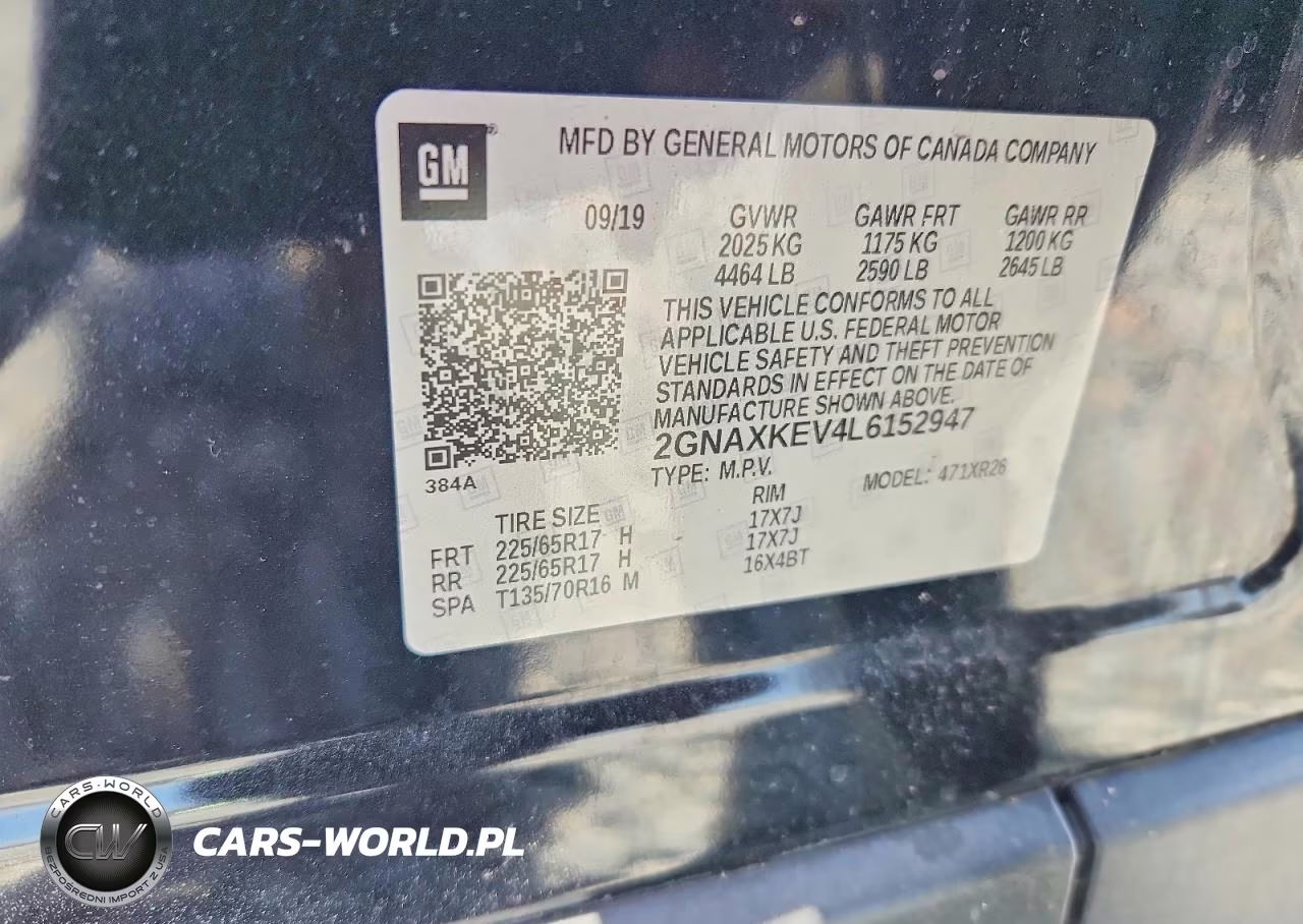 2020 Chevrolet Equinox Lt VIN:2GNAXKEV4L6152947 - 13