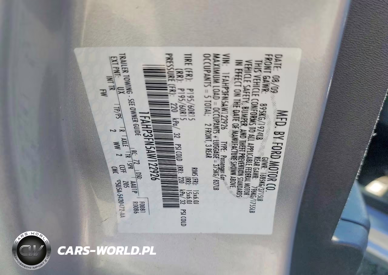 2010 Ford Focus Se VIN:1FAHP3FN5AW122926 - 12