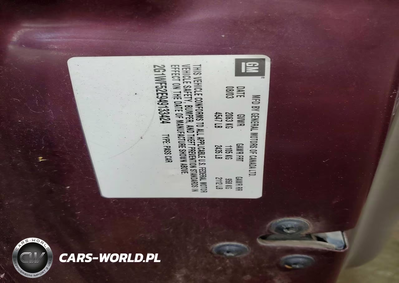 2004 Chevrolet Impala VIN:2G1WF52E949133424 - 13