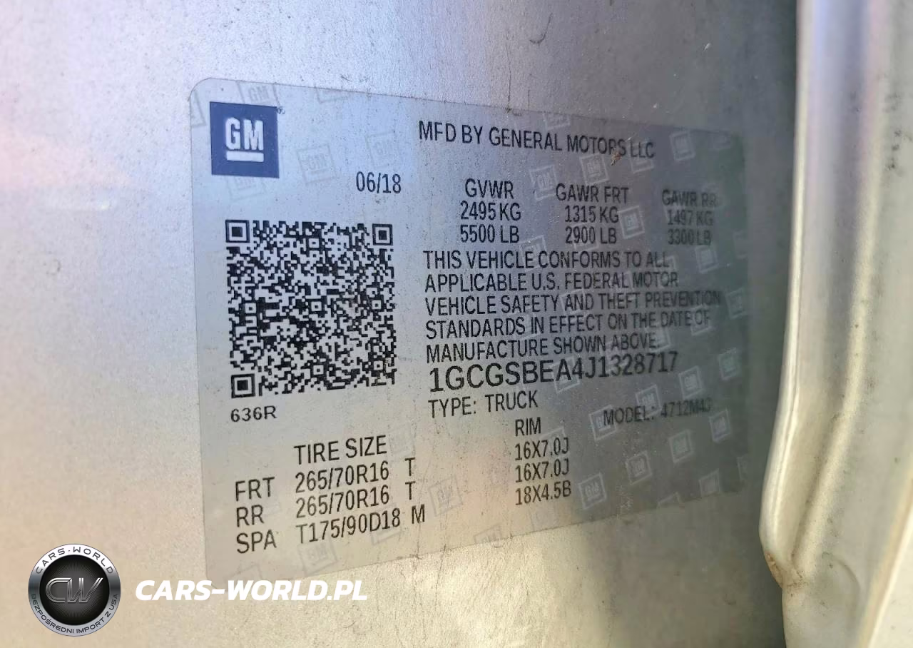 2018 Chevrolet Colorado VIN:1GCGSBEA4J1328717 - 12