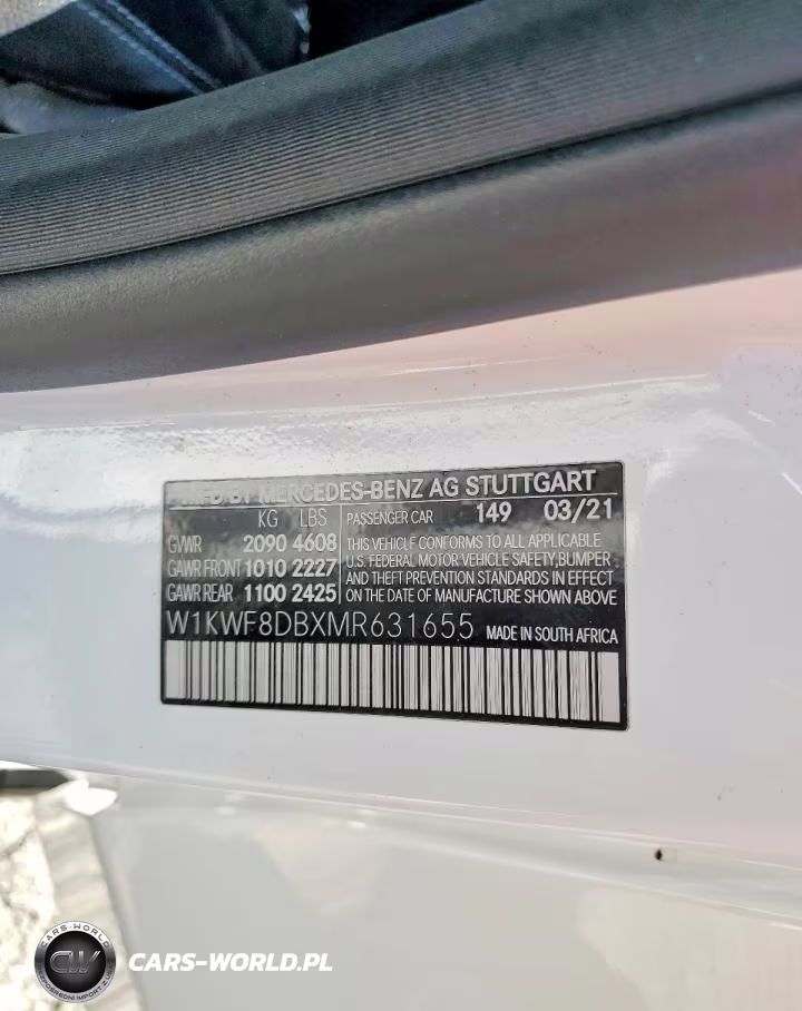 2021 Mercedes-Benz C 300 VIN:W1KWF8DBXMR631655 - 12