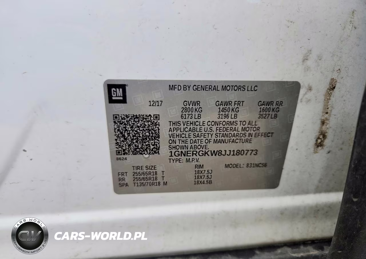 2018 Chevrolet Traverse Lt VIN:1GNERGKW8JJ180773 - 12