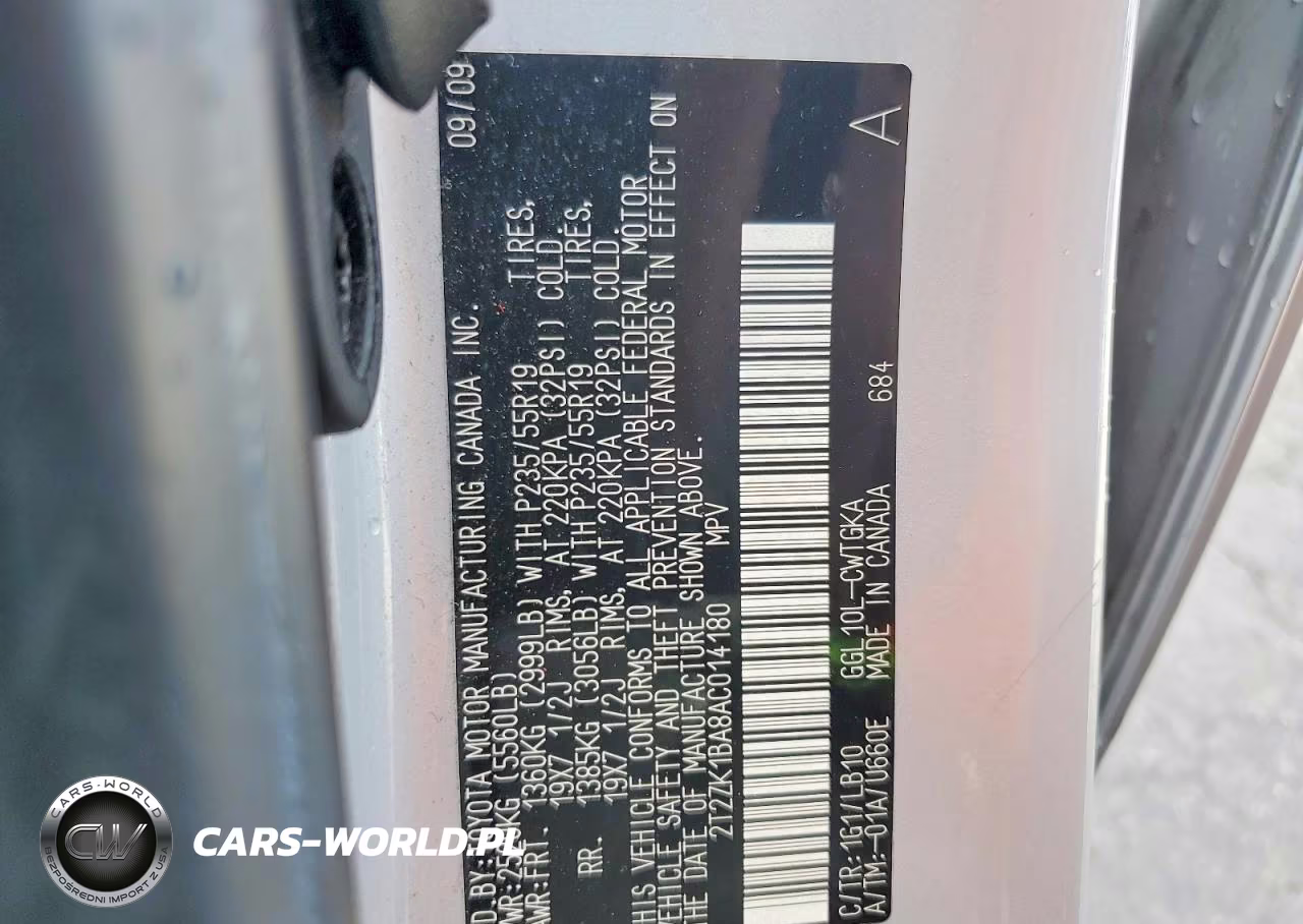 2010 Lexus Rx 350 VIN:2T2ZK1BA8AC014180 - 13