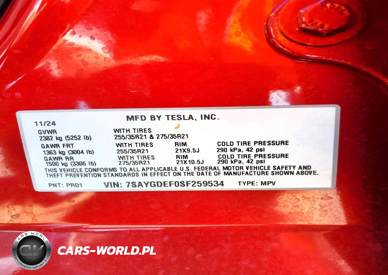 2025 Tesla Model Y VIN:7SAYGDEF0SF259534 - 12