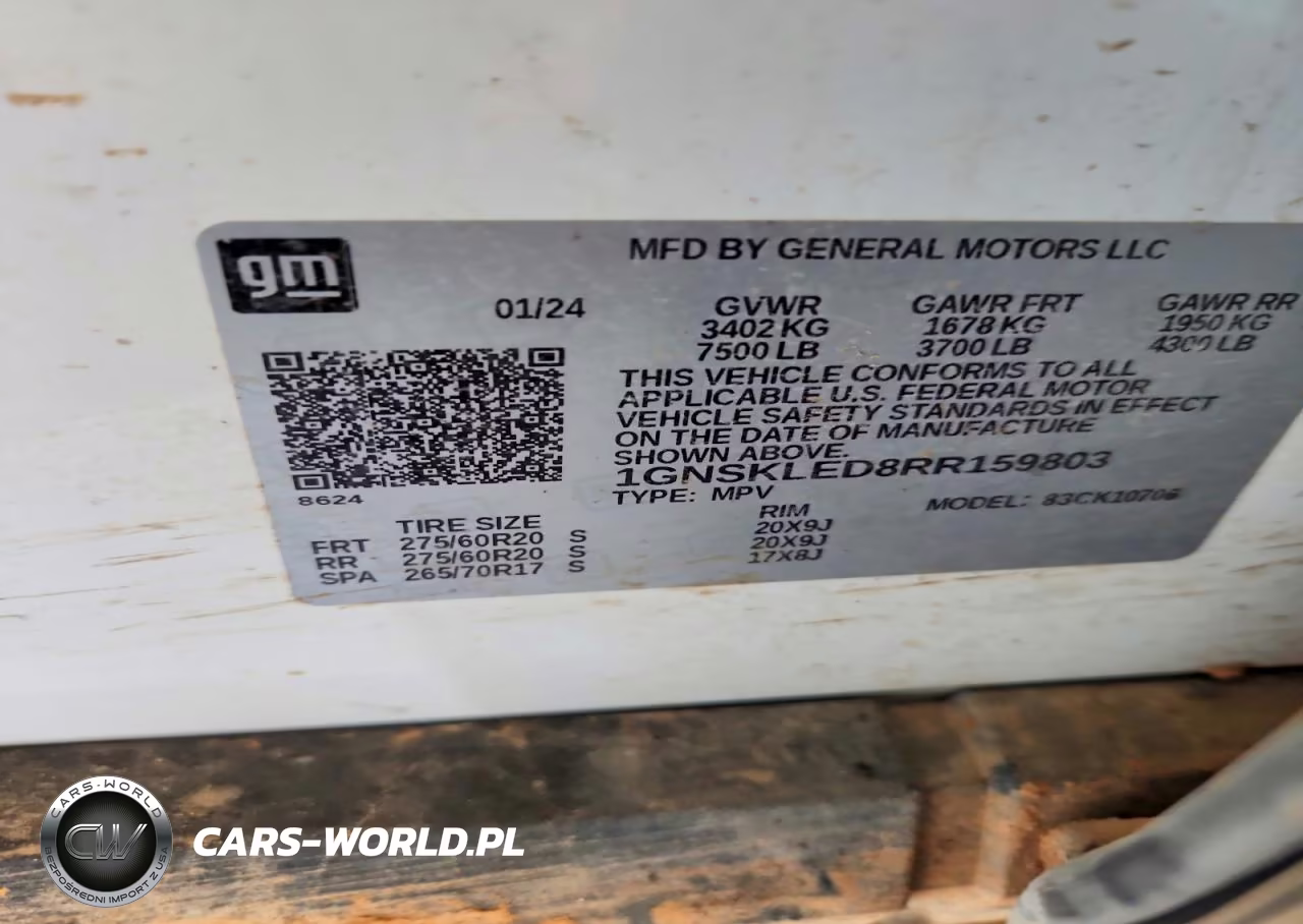2024 Chevrolet Tahoe 4Wd V8 VIN:1GNSKLED8RR159803 - 13