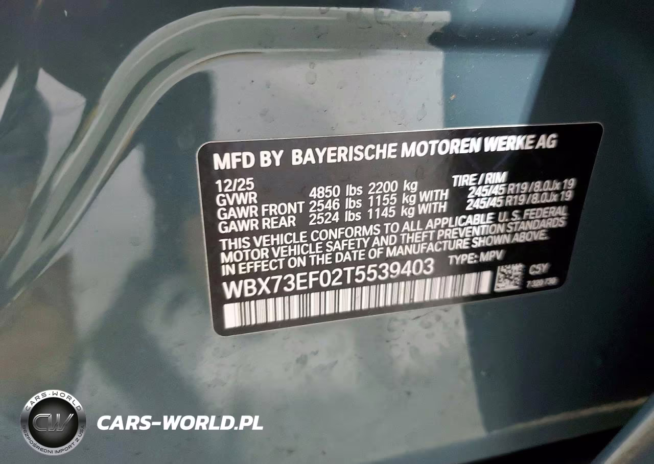 2026 BMW X1 xDrive28I VIN:WBX73EF02T5539403 - 13