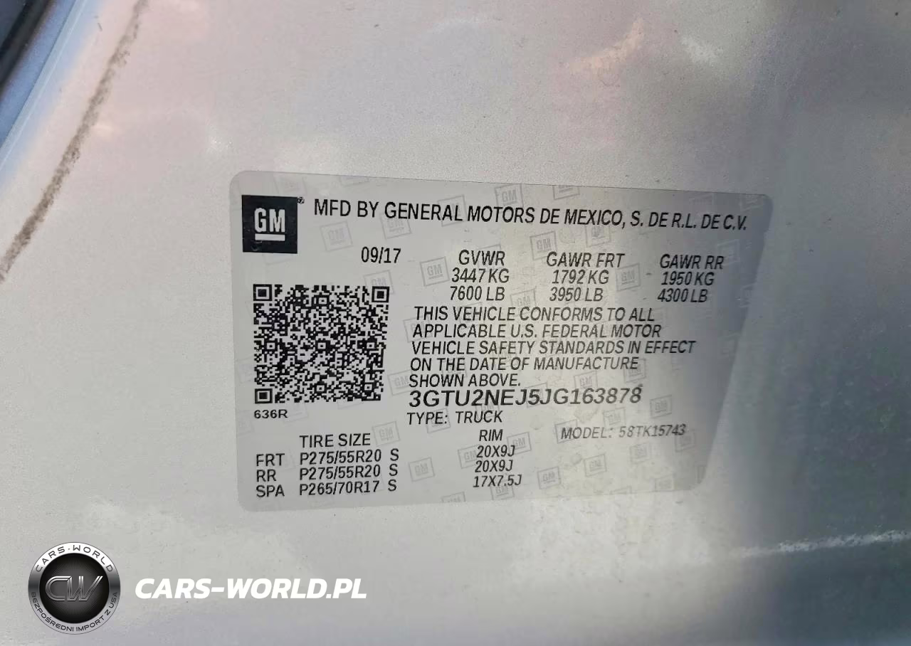 2018 GMC Sierra K1500 Slt VIN:3GTU2NEJ5JG163878 - 12