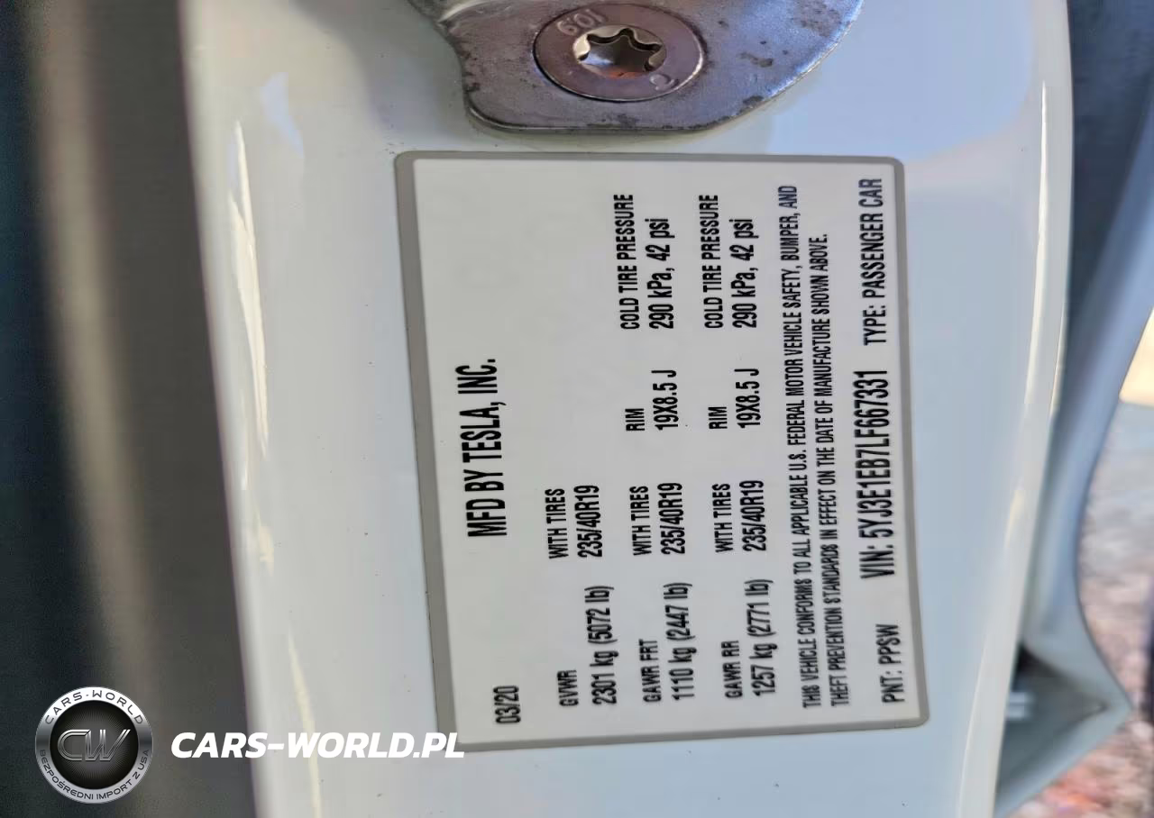 2020 Tesla Model 3 VIN:5YJ3E1EB7LF667331 - 13