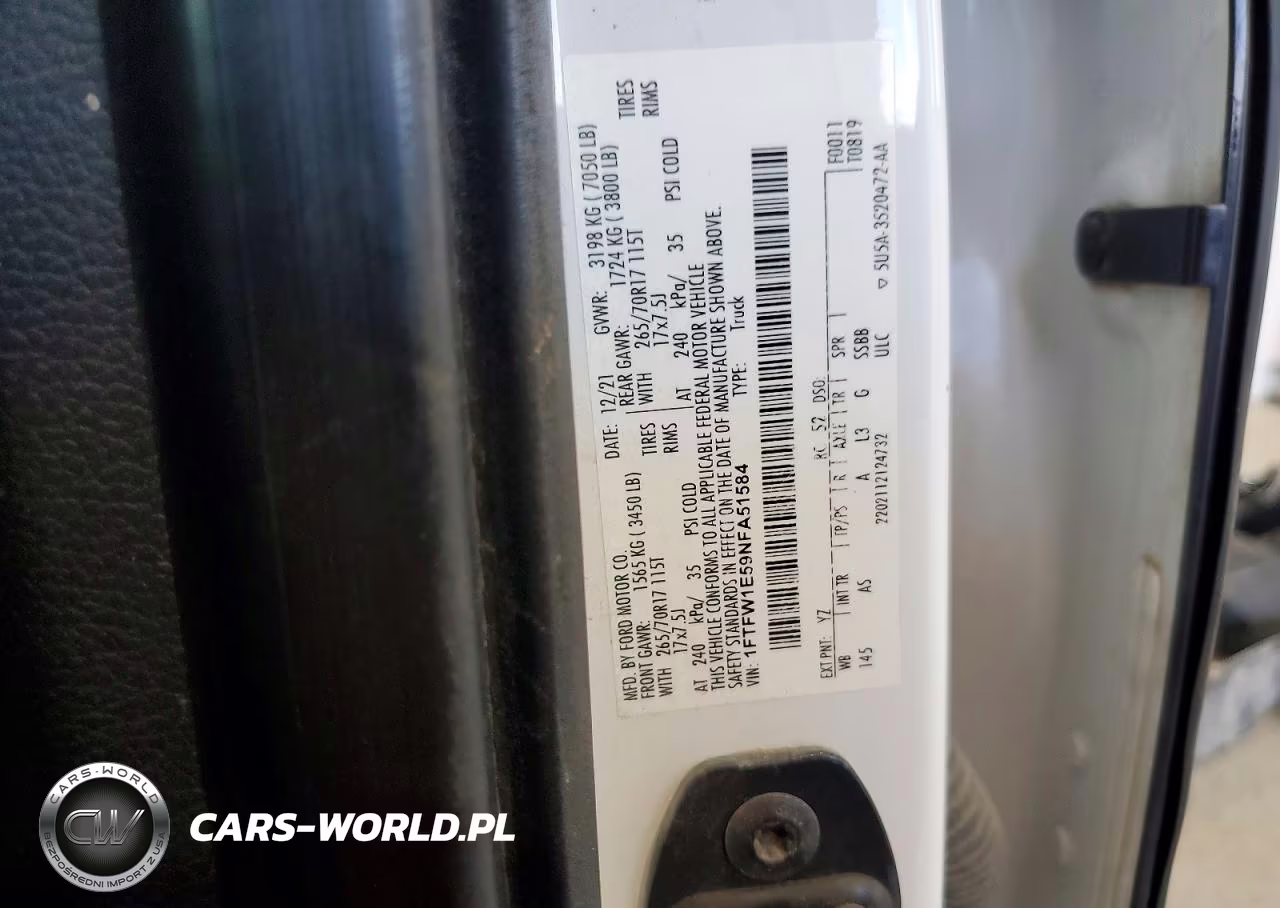 2022 Ford F150 Supercrew VIN:1FTFW1E59NFA51584 - 13