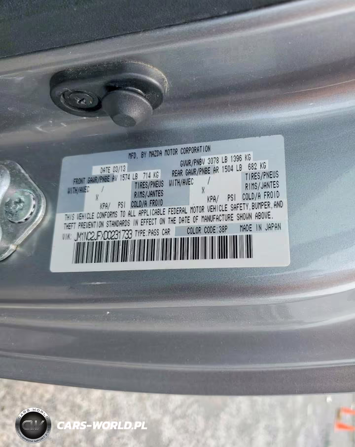 2013 Mazda Mx-5 Miata Sport VIN:JM1NC2JFXD0231733 - 13